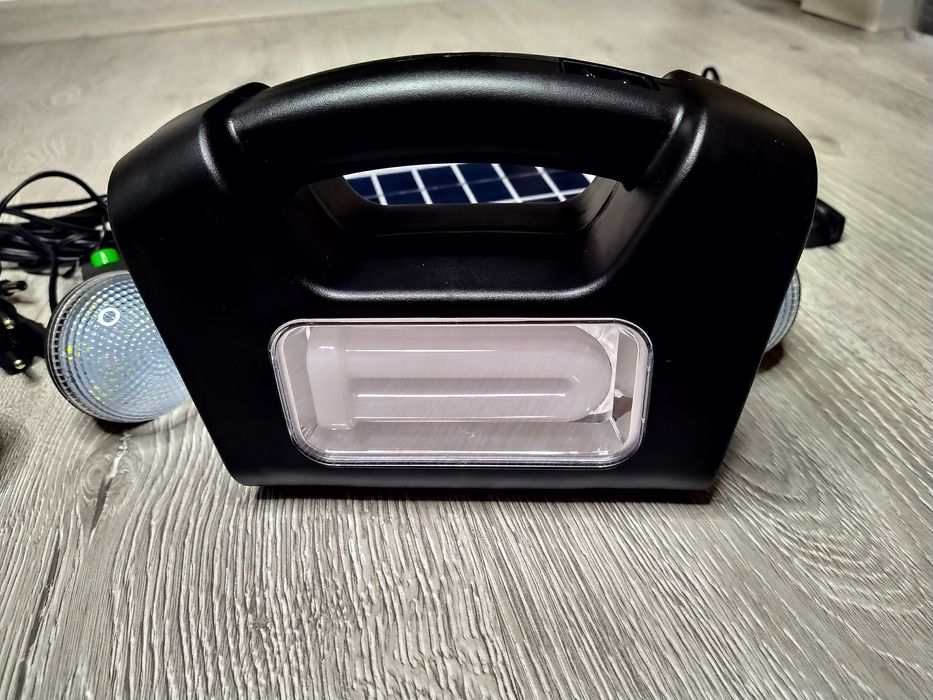 Sistem Iluminare Camping GDLite-3 cu Incarcare Solara, 3 Becuri LED