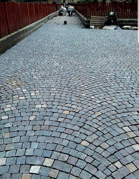 Piatra cubica Andezit, naturala trafic greu elegance, Montaj profesion