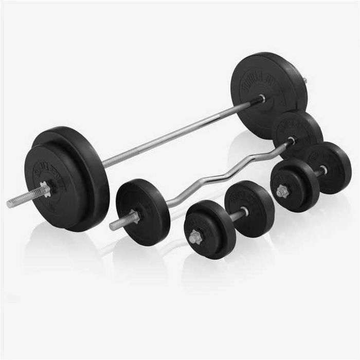 Aparat multifuncțional de fitness cu set de 100 de kg