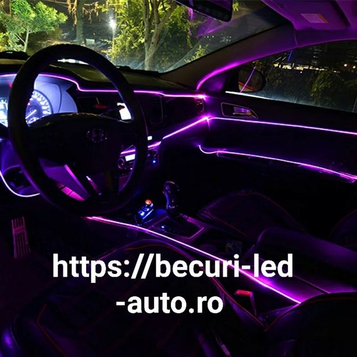 Fir Neon Flexibil Cu Lumina Ambientală 2 sau 3 Metri(Calitate PREMIUM)