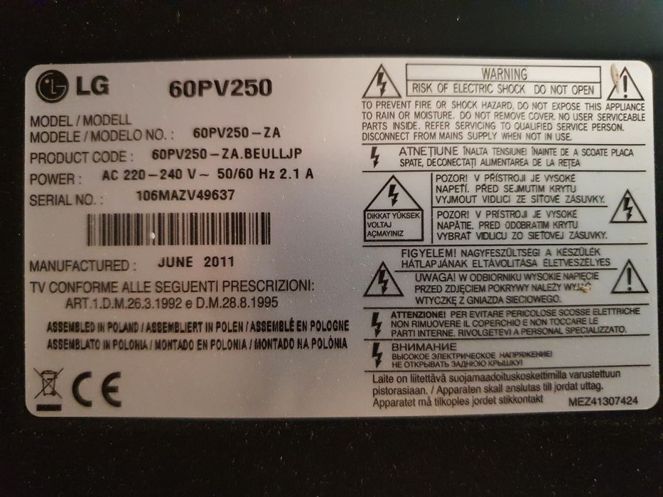 Tv functionale SONY Bravia (Program Rabla)