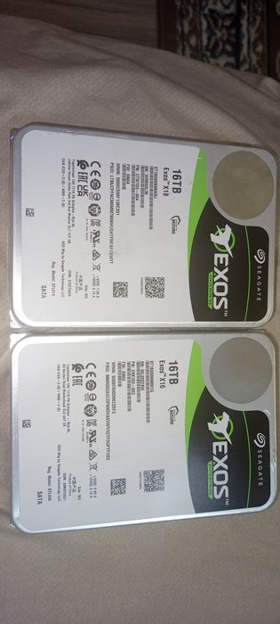 Новый HDD Seagate Exos X16 16TB SATA (серверный)