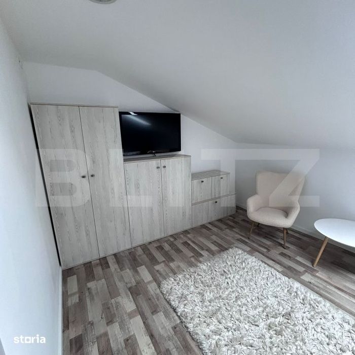 Apartament 37 mp, mansarda, mobilat si utilat, ideal locuinta sau inve