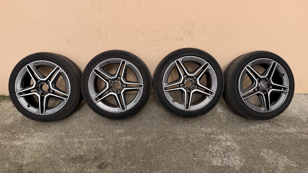 Jante originale Mercedes C-Class AMG R18 + Continental PremiumContact 7 - in doua dimensiuni