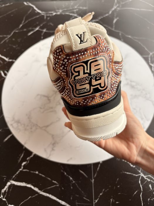 Louis Vuitton LV Skate Sneaker damă – animal print & cristale – mărimea 40