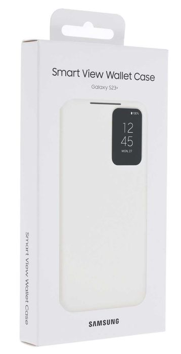 Husa Smart View Wallet Cover SAMSUNG Galaxy S23+ Cream