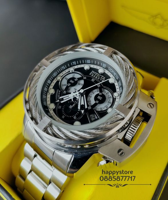 часовник INVICTA Reserve I-Force Chronograph Silver 52 mm, Инвикта нов