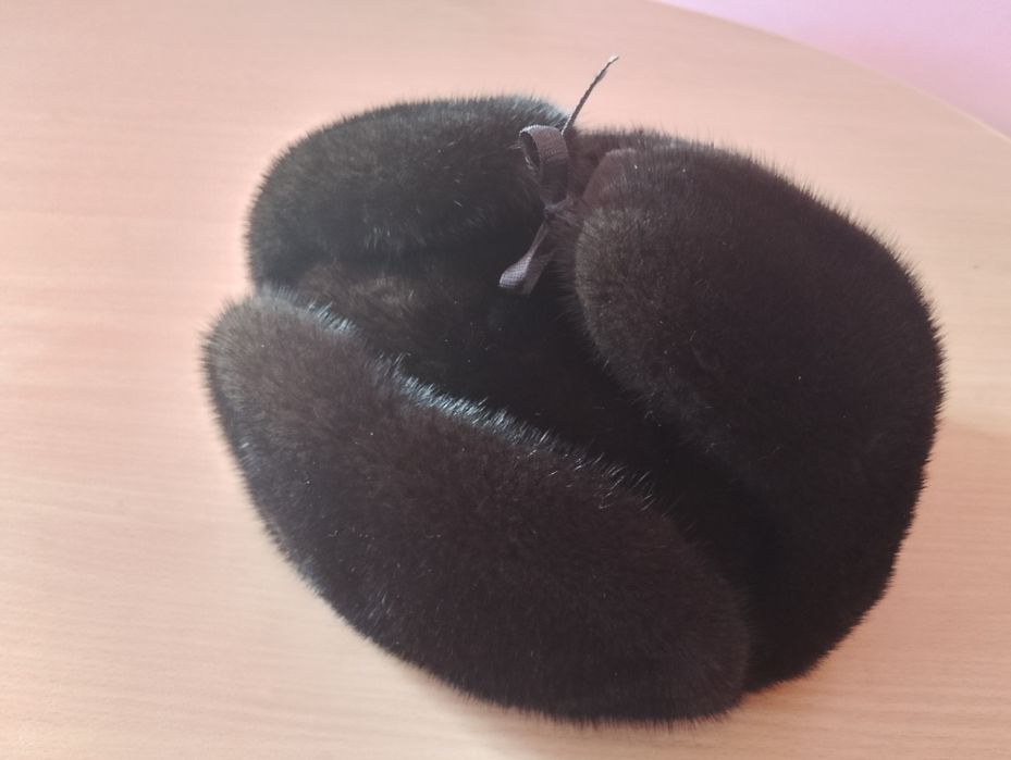 Норковая шапка мужская