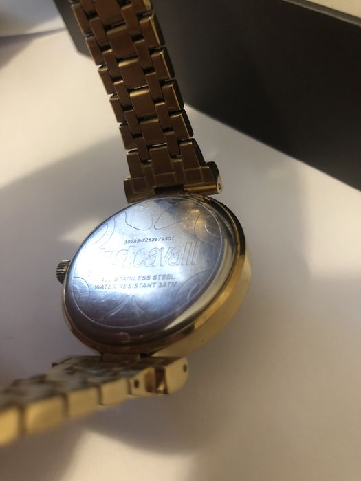 Ceas Dama Just Cavalli multe pietricele /Auriu