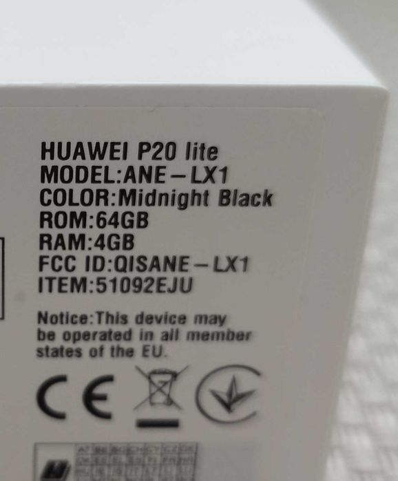 Huawei P20 Lite Midnight Black 64GB/4GB (Ane-LX1)