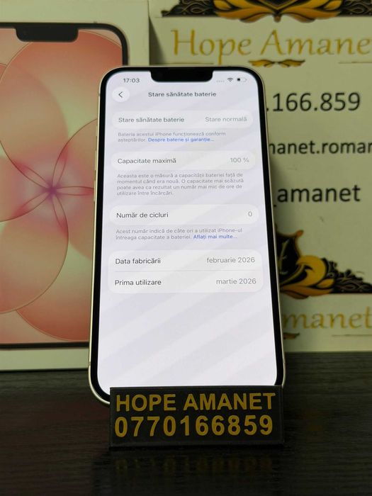 Hope Amanet P10/iPHONE 17E 256 GB NOU