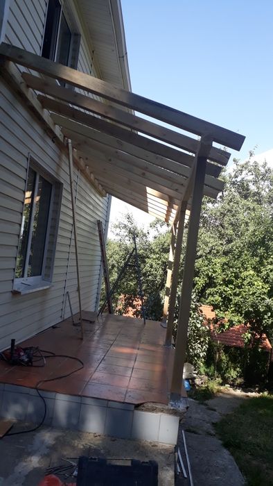 Дървени конструкци, Ремонт на покриви, навеси, Хидроизолации