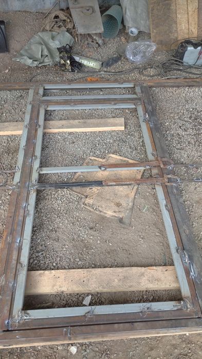 Каркас откатных варот.