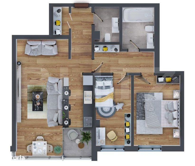 Apartament 3 camere, 82mp, Dacia — fotografia 1
