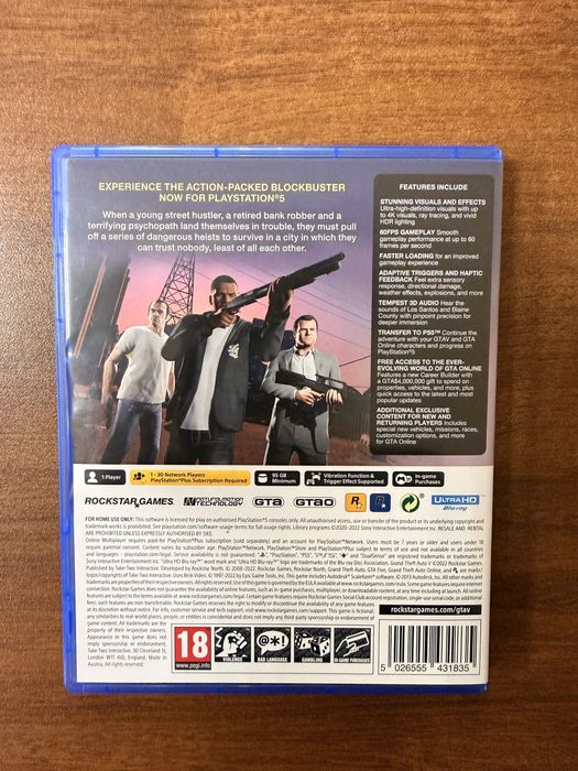 Продам GTA V на PS5