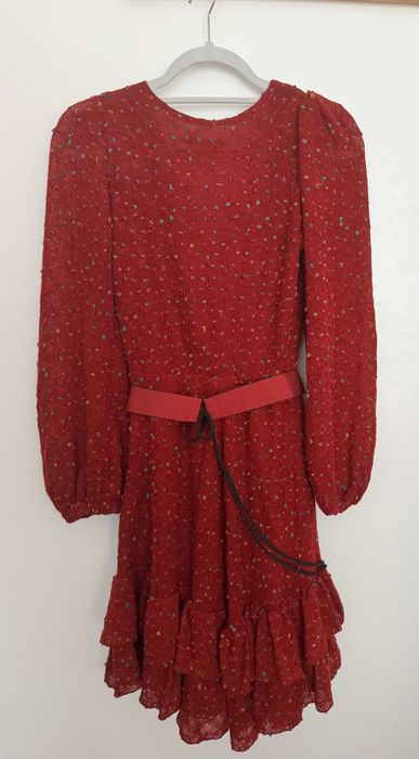 Дамска Рокля Bordo с колан | S/M размер | AVIN