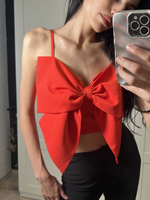 Топ/блуза с панделки официален S-L