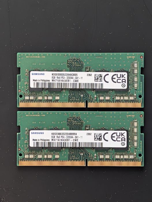 Memorii RAM Samsung 16GB (2x8GB) DDR4 3200MHz SO-DIMM laptop