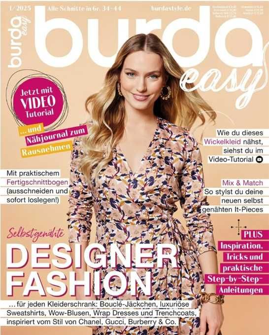 2 reviste noi: Burda Style 6/2023 si Burda Easy 1/2025