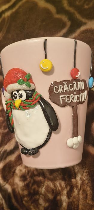 Căni Fimo cu tematică de Craciun