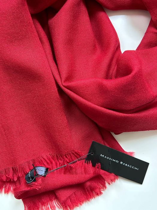 Нов разкошен шал Massimo Rebecchi в наситен малиново червен цвят