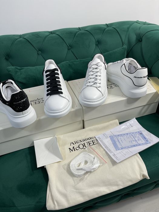 Adidasi Alexander McQueen piele naturala 100% Full Box colectie noua