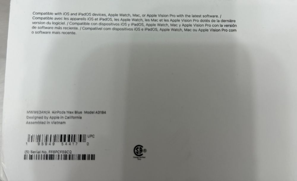 Наушники AirPodsMax новые