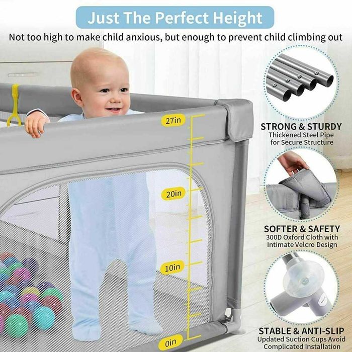 3904 Голяма Сива Кошара за игра 120х160см.