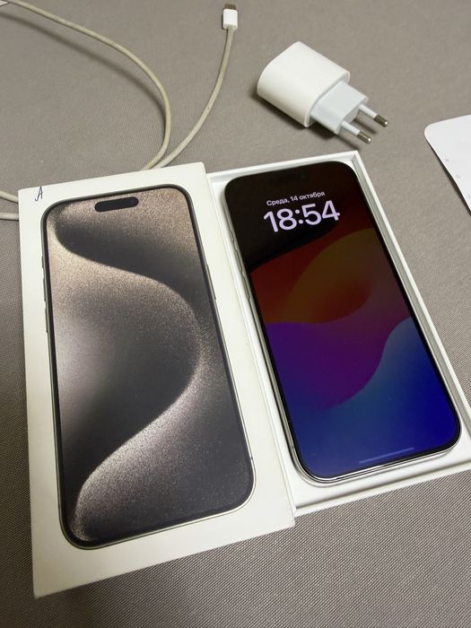 Продам Iphone 15 pro | 256 гб | Natural Titanium | 80%