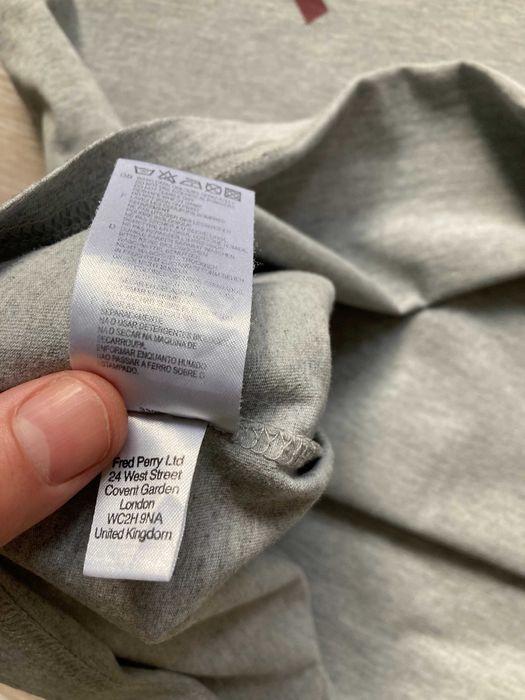 Fred Perry мъжка сива тениска размер L