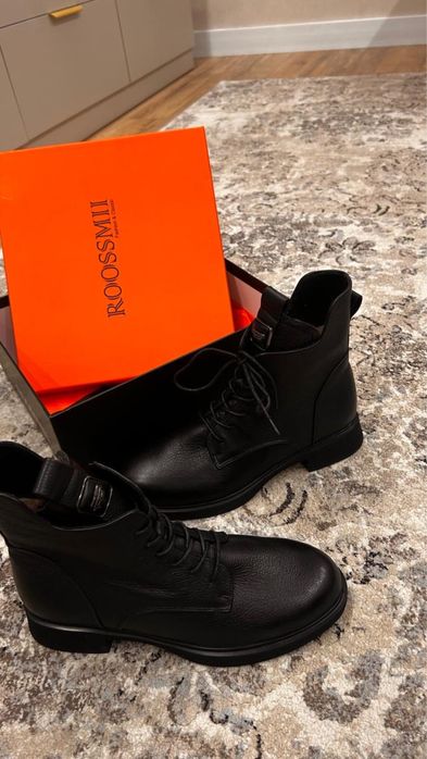 Кожанные ботинки 40р.