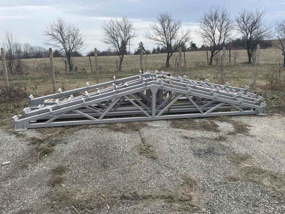 Истинско метално хале 6 широко, 8 дълго, 4 високо - 48 кв.м.ТРАНСПОРТ!