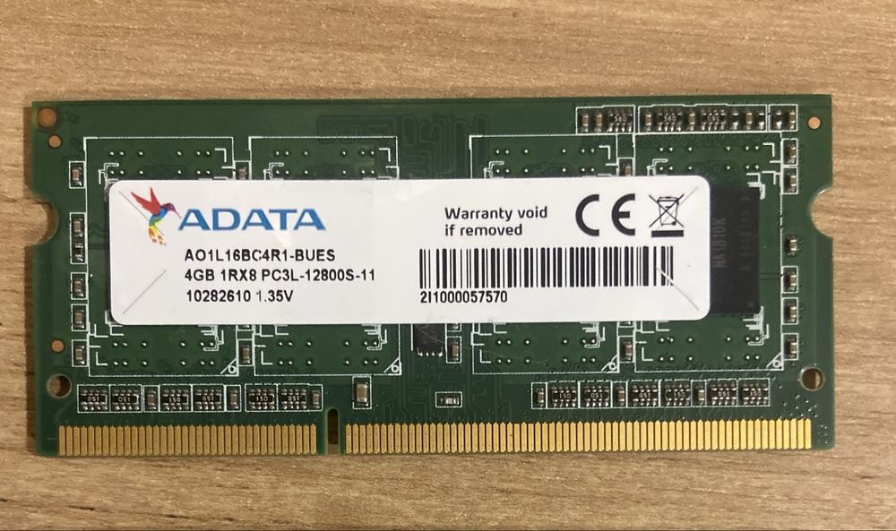 Оперативный память DDR3 1600 4GB 1.35v