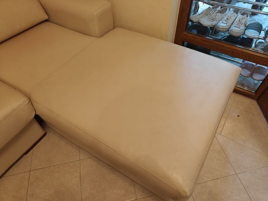 Диван 3-ка с голяма лежанка и голям фотьойл