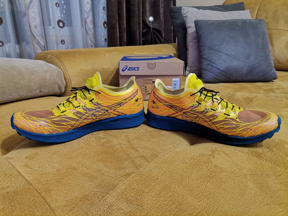 asics fujispeed golden yellow Мъжки маратонки на бягане 41.5
