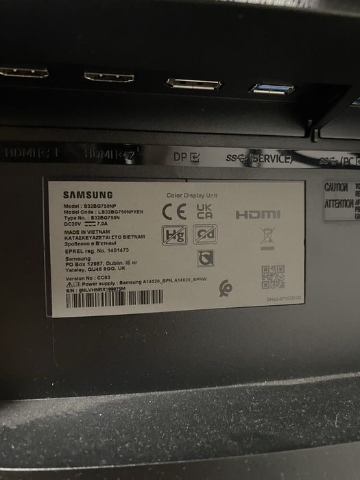 Monitor curbat Samsung Odyssey Neo G7 32 inch 1ms