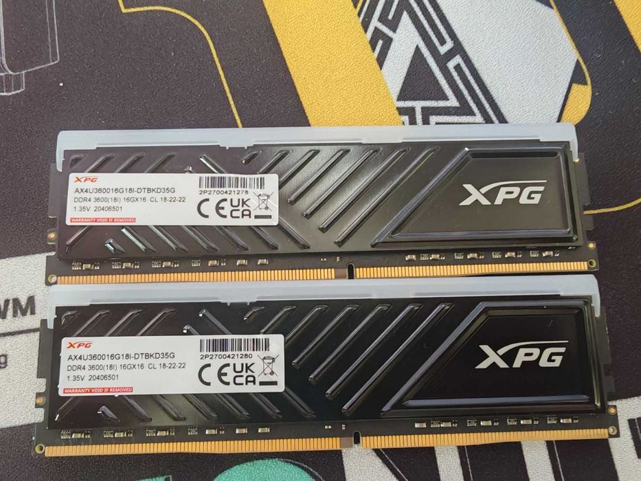 Рам памет Adata Spectrix D35g RGB 2X16GB 32GB 3600Mhz DDR4