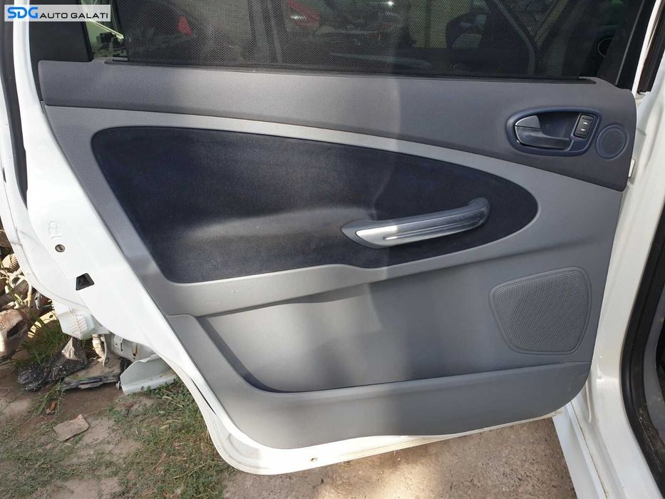 Panou Tapiterie Fata Interioara cu Perdeluta Textil Albastru de pe Usa Portiera Stanga Spate Ford Galaxy 2 2006 - 2014 [C2645]