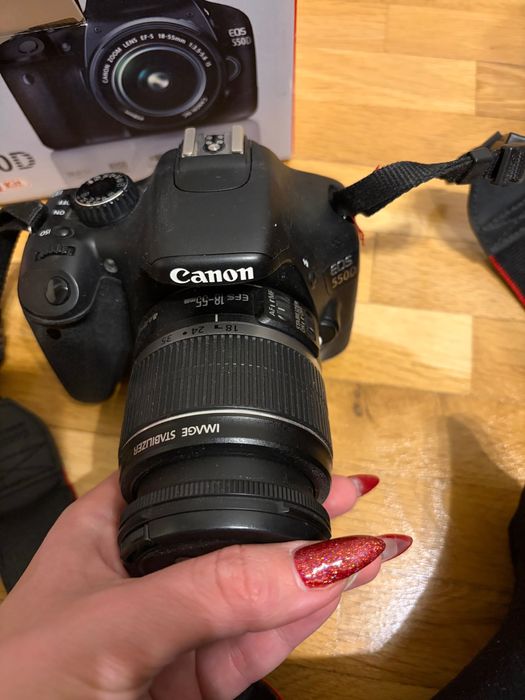 Canon 550 D с три обектива