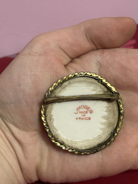 Broșă Limoges vintage – Franța