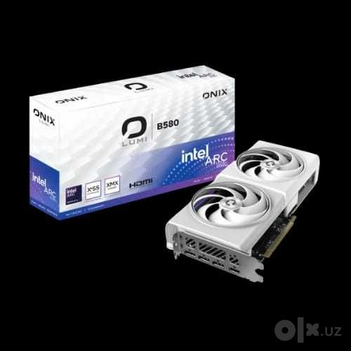 ONIX Lumi Intel Arc B580 12GB — стильная мощь Intel Arc