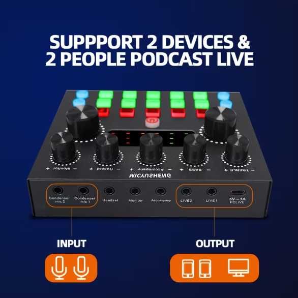 Звуковата карта V8S-миксер