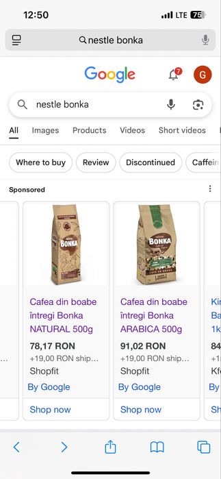 Cafea Nestle Bonka 1 kg