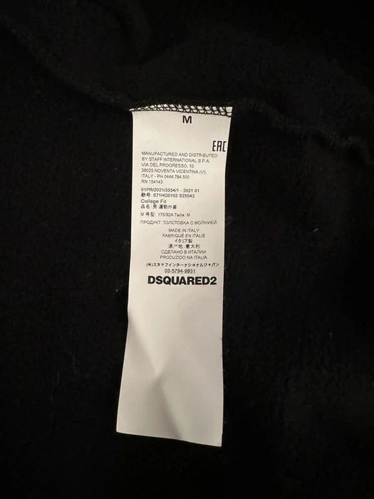 Hanorac Dsquared2, Slogan Zipped Sweatshirt