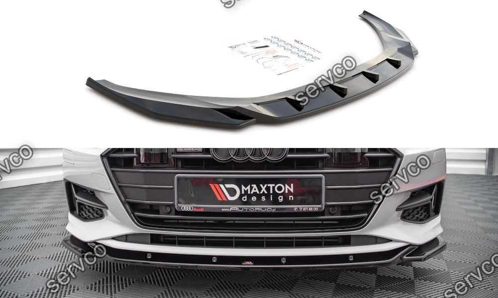 Prelungire splitter bara fata Audi A7 C8 2018- v4 - Maxton Design
