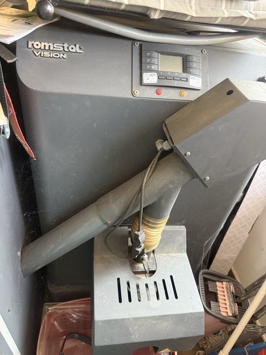 Centrală pe peleți Romstal Vision / Arikazan 23 kW + puffer Cordivari 500L + buncăr