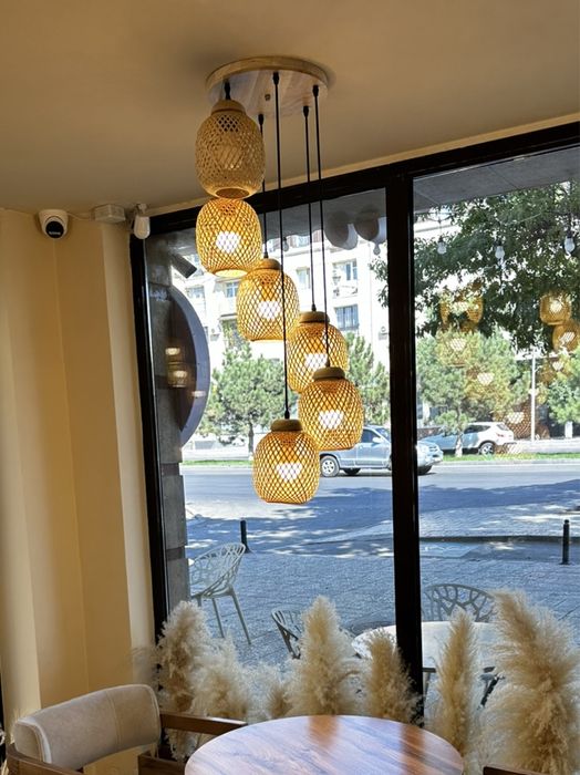 Люстры люстры плетенные дерево