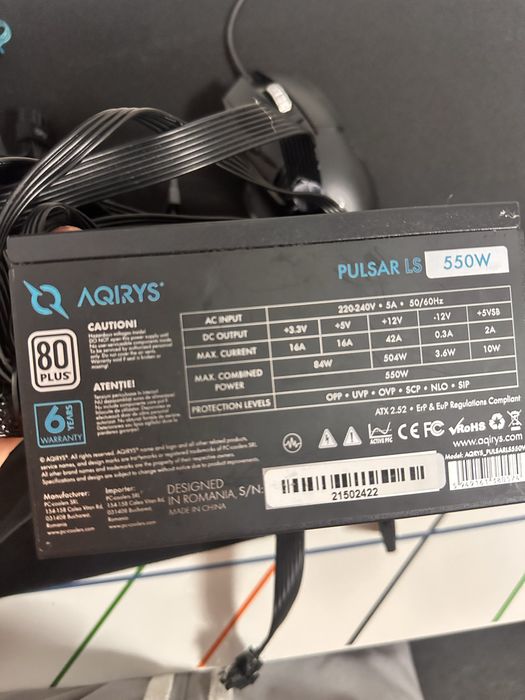 Sursa pc 550w un an folosita