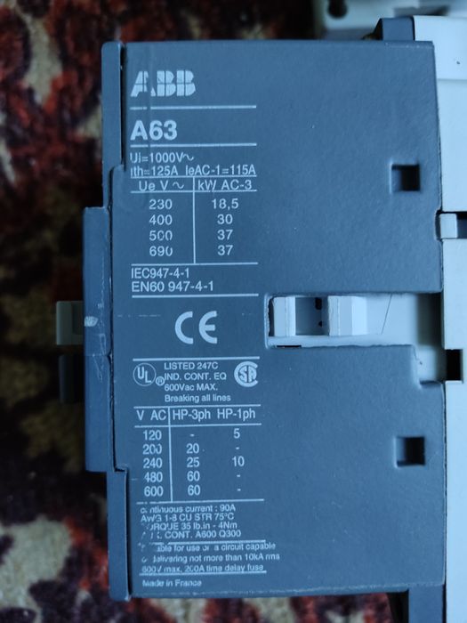 Пускатель ABB A63-30