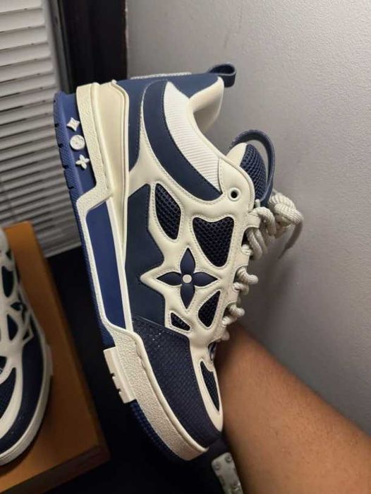 adidasi Louis Vuitton skate albastri